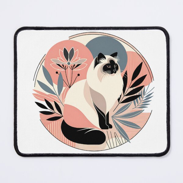 Item preview, Abstract Floral Himalayan Cat designed and sold by TheAnimalZ00.