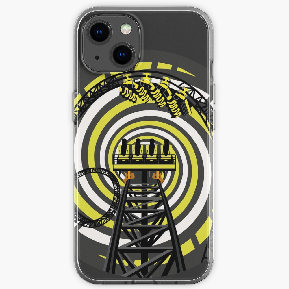 SMILE FOREVER Shirt Design - Black and Yellow Gerstlauer Infinity Coaster iPhone Case