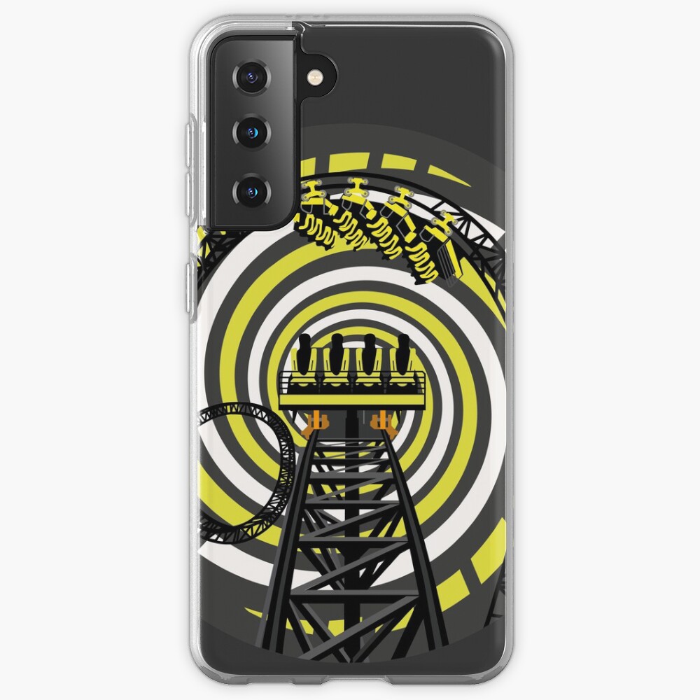 SMILE FOREVER Shirt Design - Black and Yellow Gerstlauer Infinity Coaster Case & Skin for Samsung Galaxy