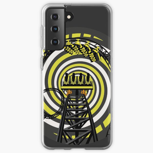 SMILE FOREVER Shirt Design - Black and Yellow Gerstlauer Infinity Coaster Samsung Galaxy Soft Case