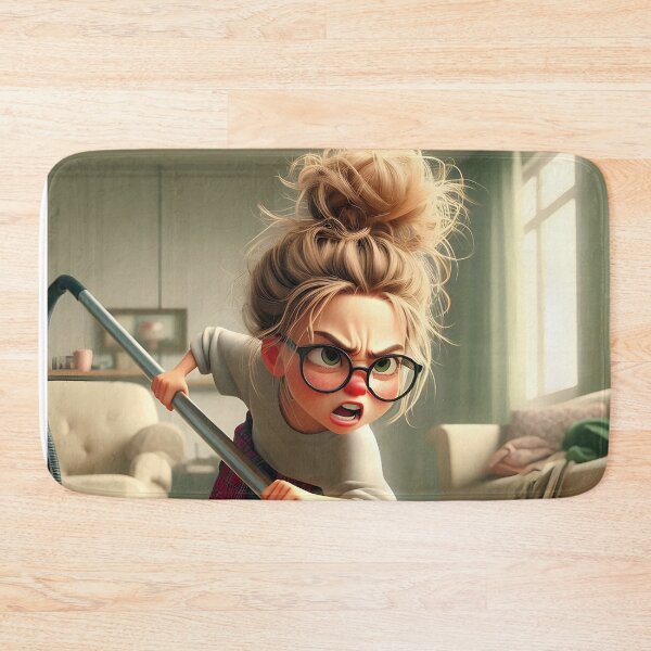 Item preview, Mom's Morning Madness 07 - Cute AI Art of a Tired Mom designed and sold by LoopLooArt.