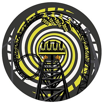 Artwork thumbnail, SMILE FOREVER Shirt Design - Black and Yellow Gerstlauer Infinity Coaster by CoasterMerch