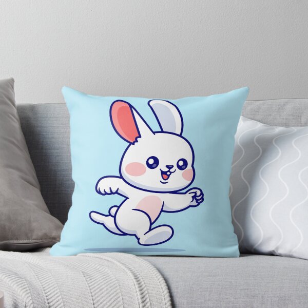 Item preview, "Cute Rabbit Running: Cartoon Vector Icon Illustration" designed and sold by hjian8219.