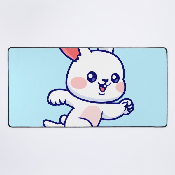 Item preview, "Cute Rabbit Running: Cartoon Vector Icon Illustration" designed and sold by hjian8219.