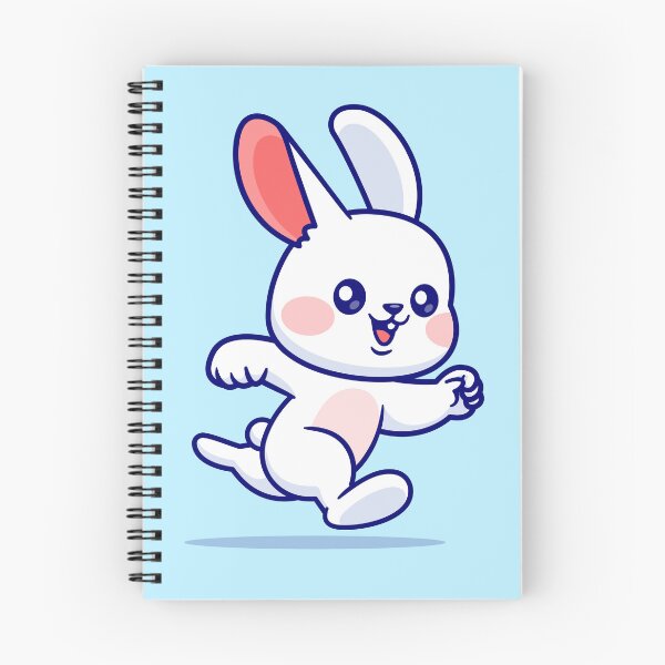 Item preview, "Cute Rabbit Running: Cartoon Vector Icon Illustration" designed and sold by hjian8219.