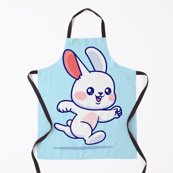 Item preview, "Cute Rabbit Running: Cartoon Vector Icon Illustration" designed and sold by hjian8219.