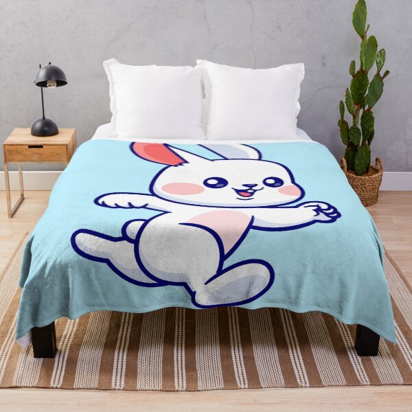 Item preview, "Cute Rabbit Running: Cartoon Vector Icon Illustration" designed and sold by hjian8219.