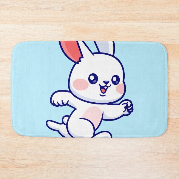 Item preview, "Cute Rabbit Running: Cartoon Vector Icon Illustration" designed and sold by hjian8219.