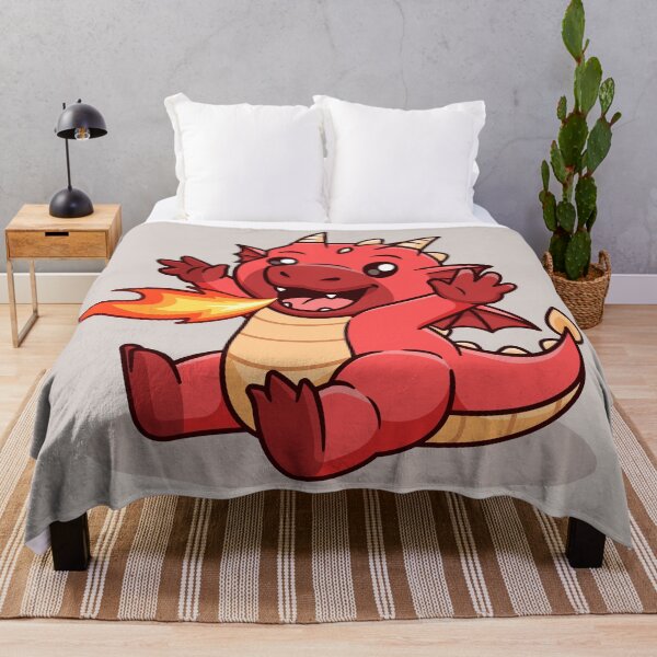 Item preview, "Cute Dragon with Fire: Cartoon Vector Icon Illustration" designed and sold by hjian8219.