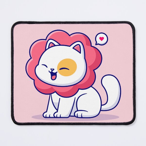 Item preview, Cute Cat Wearing Flower Costume: Cartoon Vector Icon Illustration" designed and sold by hjian8219.