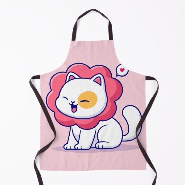 Item preview, Cute Cat Wearing Flower Costume: Cartoon Vector Icon Illustration" designed and sold by hjian8219.