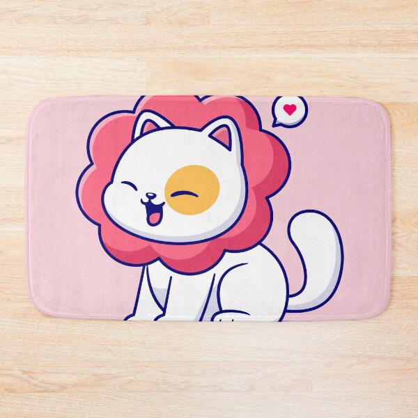 Item preview, Cute Cat Wearing Flower Costume: Cartoon Vector Icon Illustration" designed and sold by hjian8219.