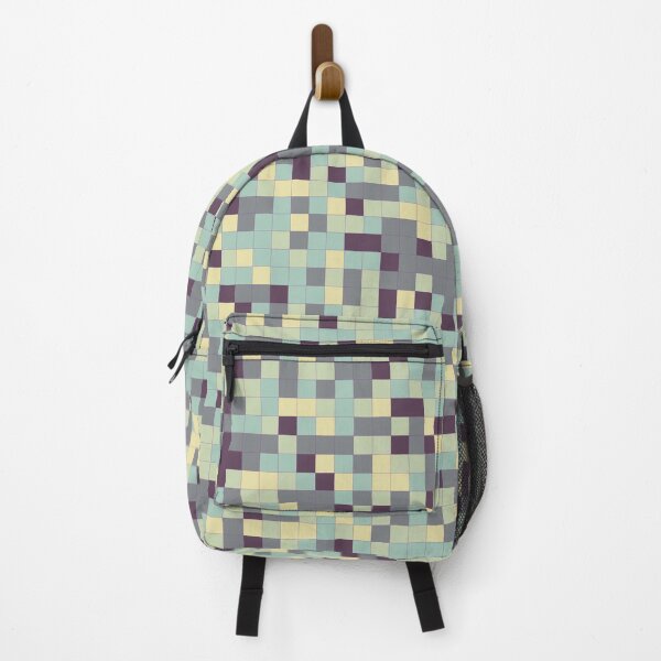 Item preview, Ice Multicolor Squares Random Spaced Geometry Camo Digicam designed and sold by EvergreenMotifs.