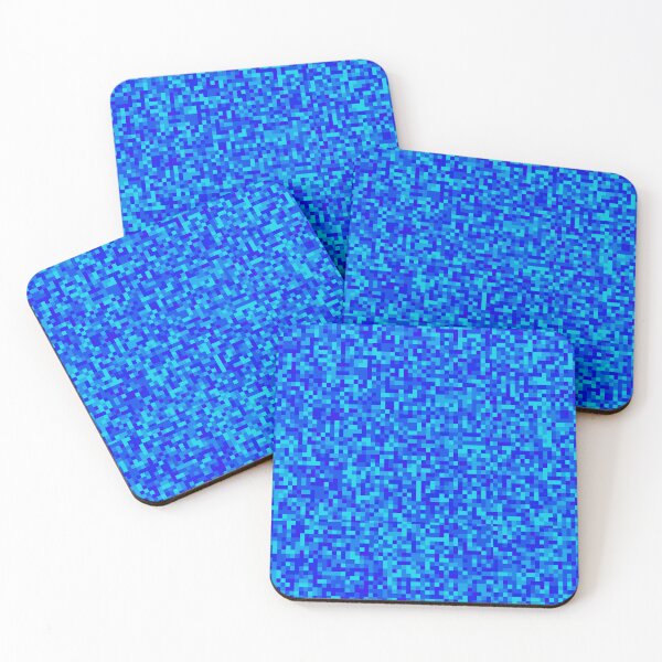 Item preview, Bright Blue Squares Random Spaced Geometry Camo Digicam designed and sold by EvergreenMotifs.