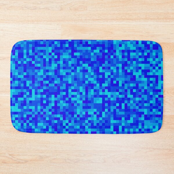 Artikelvorschau, Helle blaue Quadrate mit zufällig angeordneter Geometrie, Camo-Digitalkamera entworfen und verkauft von EvergreenMotifs.