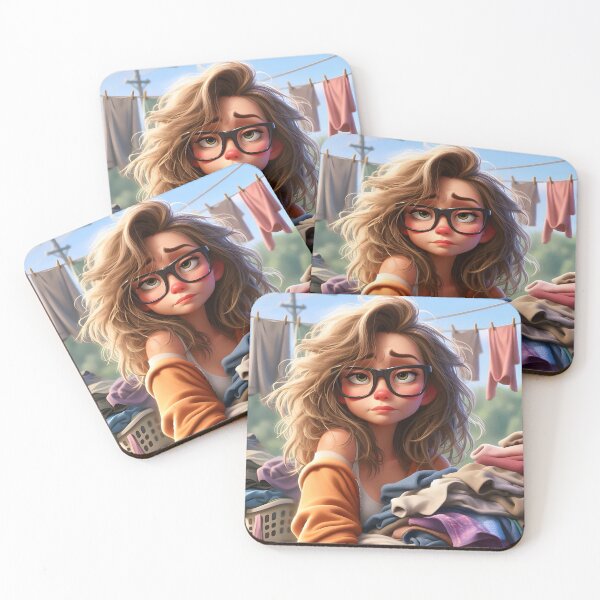Item preview, Mom's Morning Madness 09 - Cute AI Art of a Tired Mom designed and sold by LoopLooArt.