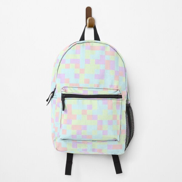 Item preview, Pastel Multicolor Squares Random Spaced Geometry Camo Digicam designed and sold by EvergreenMotifs.