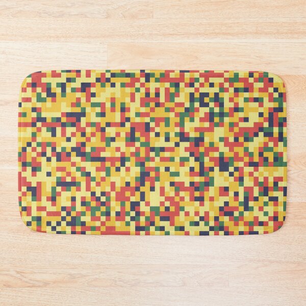 Item preview, Rainbow Multicolor Squares Random Spaced Geometry Camo Digicam designed and sold by EvergreenMotifs.