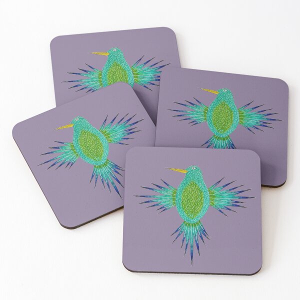 Item preview, Blue Green Spiky Bird  designed and sold by KakiDimock.