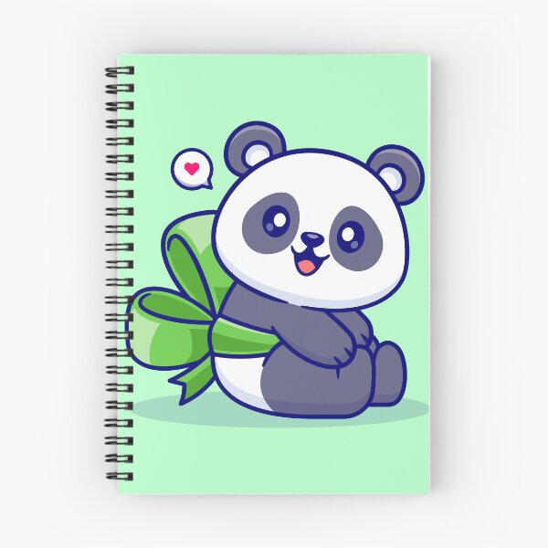 Item preview, "Cute Panda with Ribbon: Cartoon Vector Icon Illustration" designed and sold by hjian8219.