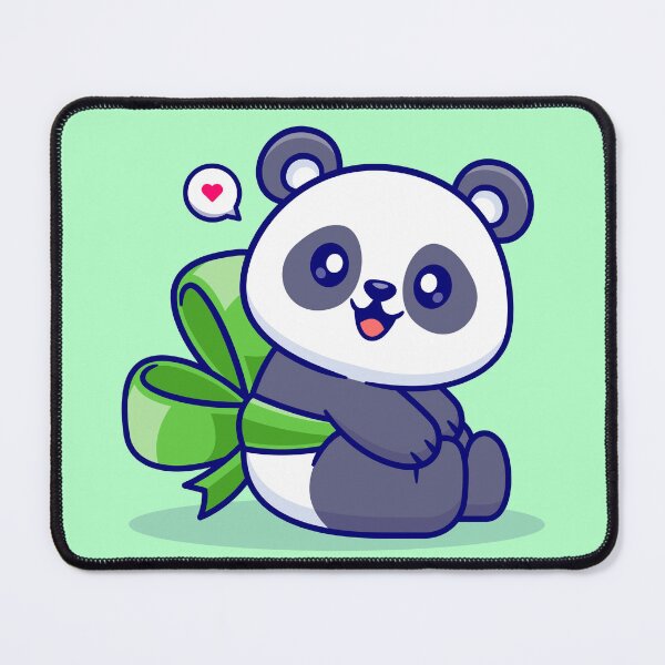 Item preview, "Cute Panda with Ribbon: Cartoon Vector Icon Illustration" designed and sold by hjian8219.