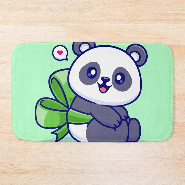 Item preview, "Cute Panda with Ribbon: Cartoon Vector Icon Illustration" designed and sold by hjian8219.