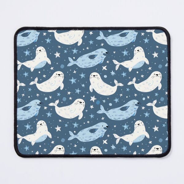 Item preview, Seal Blue Stars Pattern designed and sold by palaco210.