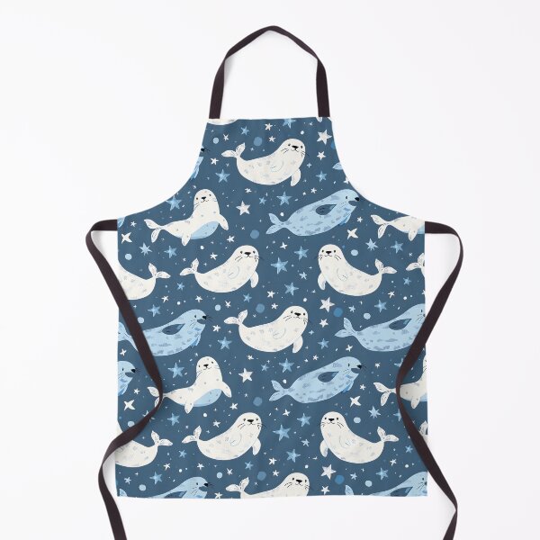 Item preview, Seal Blue Stars Pattern designed and sold by palaco210.
