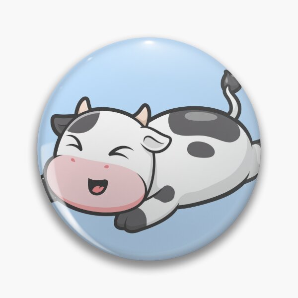 Item preview, "Cute Cow Laying Down: Cartoon Vector Icon Illustration" designed and sold by hjian8219.