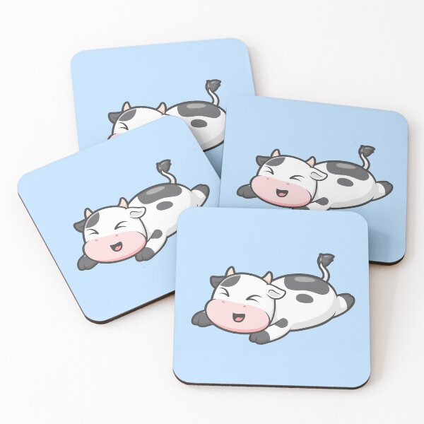 Item preview, "Cute Cow Laying Down: Cartoon Vector Icon Illustration" designed and sold by hjian8219.
