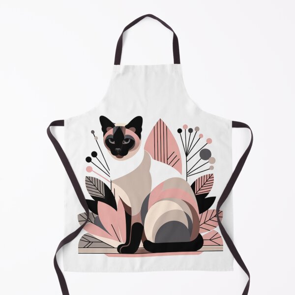 Item preview, Abstract Floral Tonkinese Cat designed and sold by TheAnimalZ00.