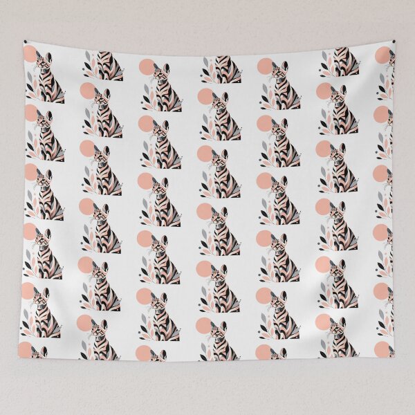 Aperçu de l'œuvre Chat Toyger floral abstrait créée et vendue par TheAnimalZ00.