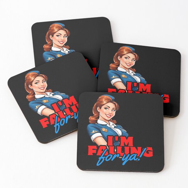 Item preview, I'm falling for you. Stewardess at Work designed and sold by Aquillashop.