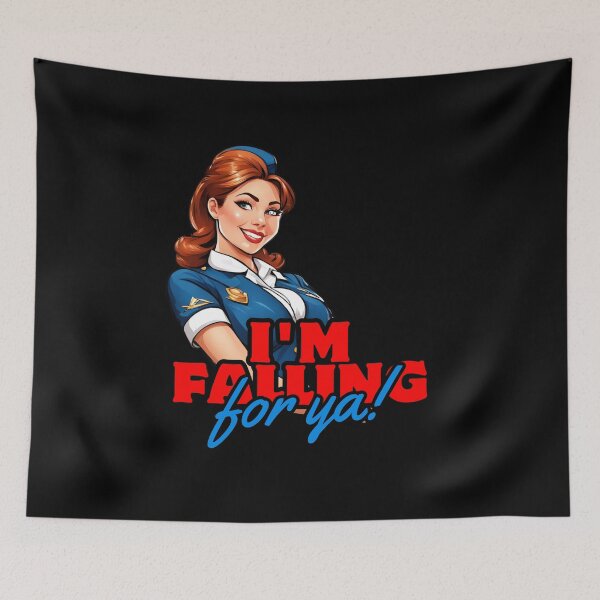 Item preview, I'm falling for you. Stewardess at Work designed and sold by Aquillashop.