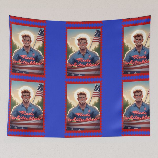 Item preview, Red white blue Stars Stripes 4th July celebration vibe designed and sold by luiddesigns.