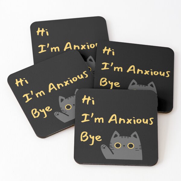 Item preview, Hi. I’m Anxious. Bye. designed and sold by UNK-Fatigues.