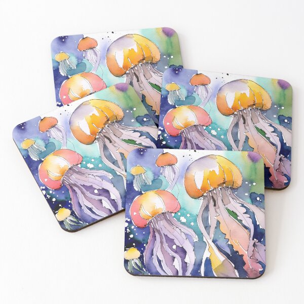 Item preview, Jellyfish in the sea designed and sold by hhh-art.