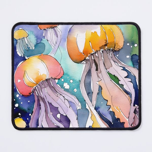 Item preview, Jellyfish in the sea designed and sold by hhh-art.