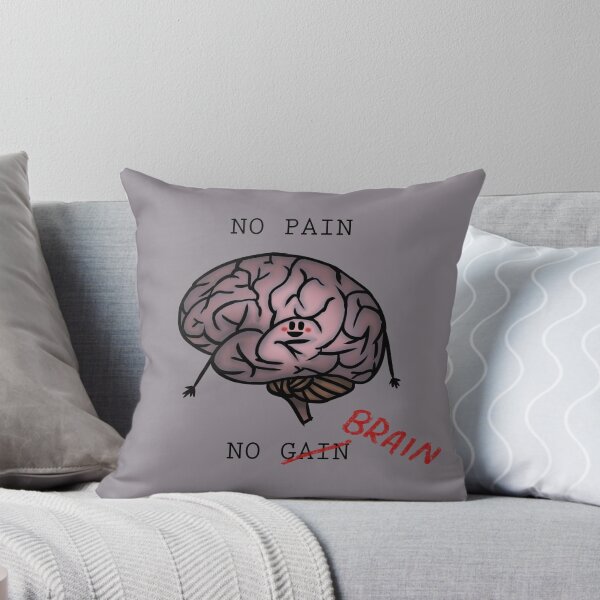 Item preview, No Pain, No Brain (Cute vers.) designed and sold by onefredband.