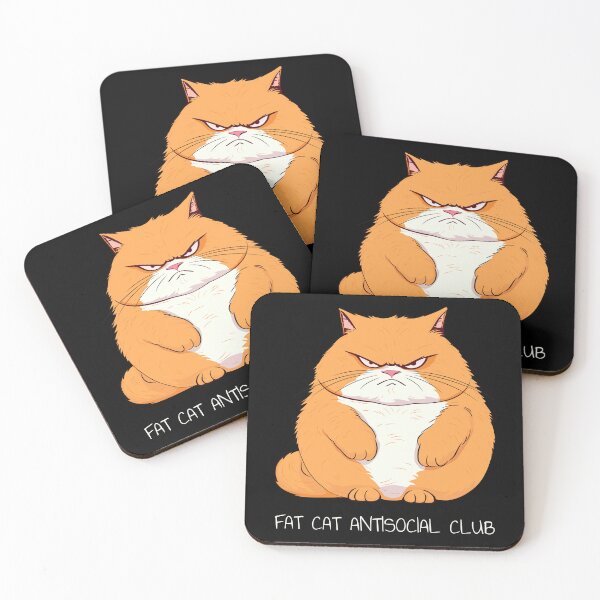Item preview, Fat Cat Antisocial Club designed and sold by claudiatoman.