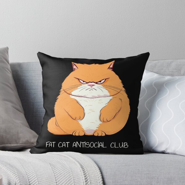Item preview, Fat Cat Antisocial Club designed and sold by claudiatoman.