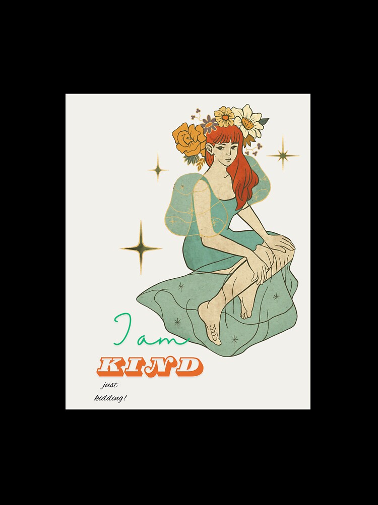 Thumbnail 7 of 7, Oversized T-Shirt, I am kind, jk design by Jiggs fashion designed and sold by JiggsFashion.