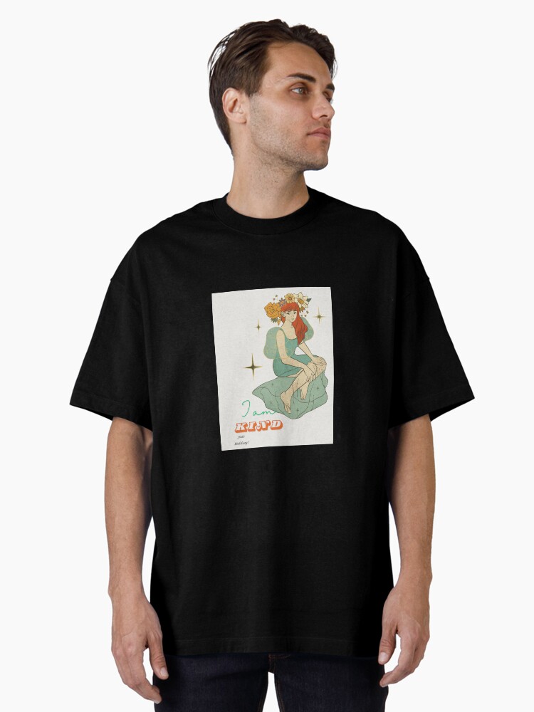 Thumbnail 1 of 7, Oversized T-Shirt, I am kind, jk design by Jiggs fashion designed and sold by JiggsFashion.