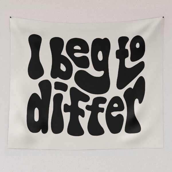 Item preview, I Beg To Differ Word Art designed and sold by Unhinged Heather.