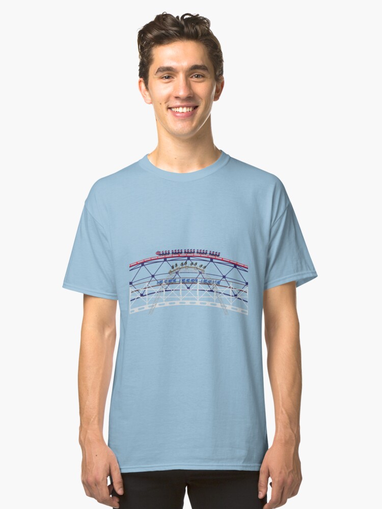 Alternate view of BPB Coaster Race - 3 Iconic Pleasure Beach Rides Classic T-Shirt