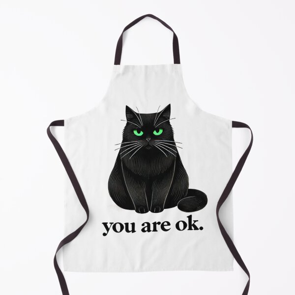 Item preview, Unamused cat says "You are ok" designed and sold by PetPaletteCards.
