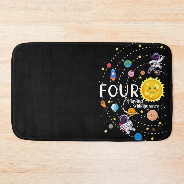 Item preview, Celebrate our 4th birthday with the t-shirt "Four playing with the stars"! designed and sold by amahechoamano.