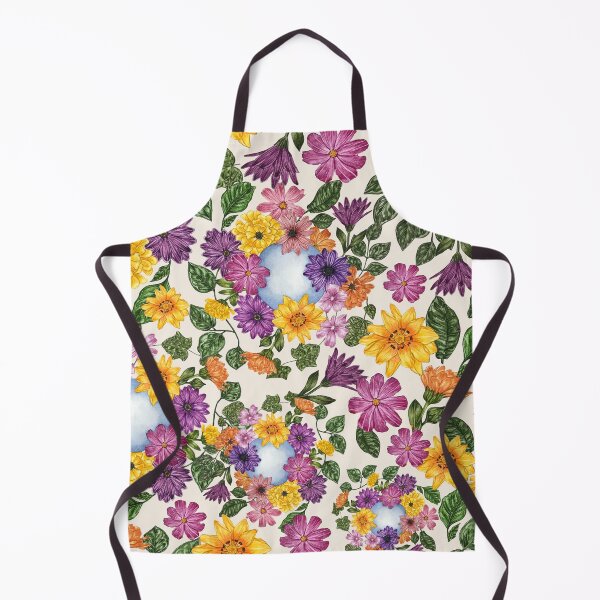 Item preview, Florals Circle Pattern Cream Large designed and sold by greenerybywendy.