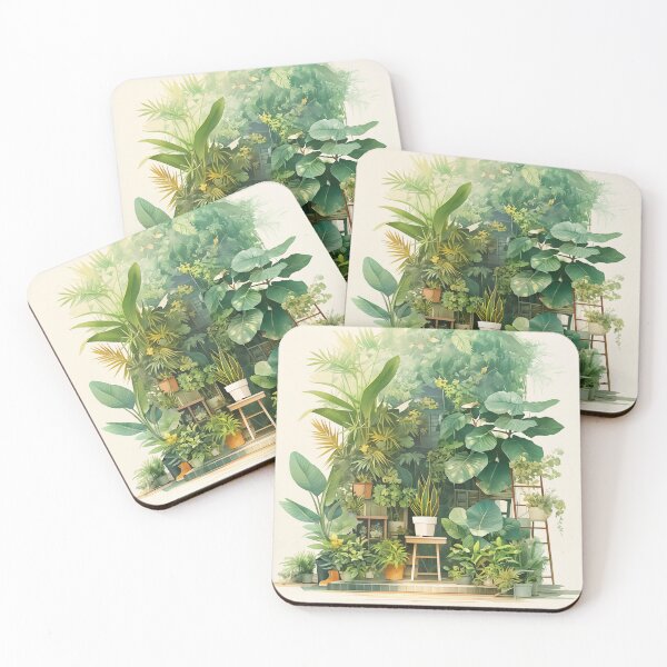 Item preview, Green Oasis: Minimalist Indoor Plant Haven designed and sold by YWY Studio.