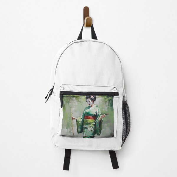 Item preview, Japanese Geisha in Green B Portrait designed and sold by Oldetimemercan.
